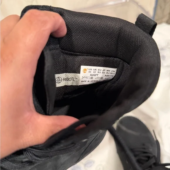 Men's Black Lace-Up Boots - Picture 2 of 11